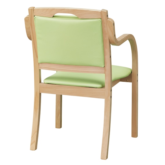 木製チェア(カトレア LBR-LGR) 4枚目画像