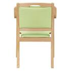 木製チェア(カトレア LBR-LGR) 5枚目画像