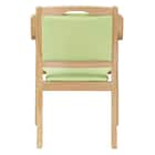 木製チェア(カトレア LBR-LGR) 5枚目画像