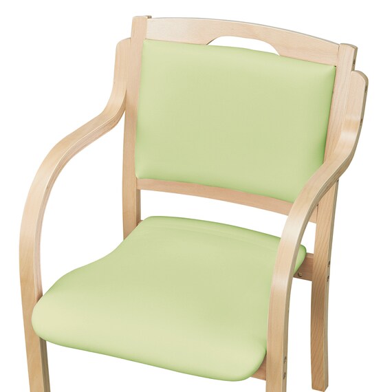 木製チェア(カトレア LBR-LGR) 6枚目画像