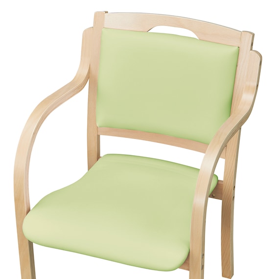 木製チェア(カトレア LBR-LGR) 6枚目画像