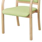 木製チェア(カトレア LBR-LGR) 7枚目画像