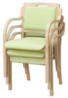 木製チェア(カトレア LBR-LGR) 10枚目画像