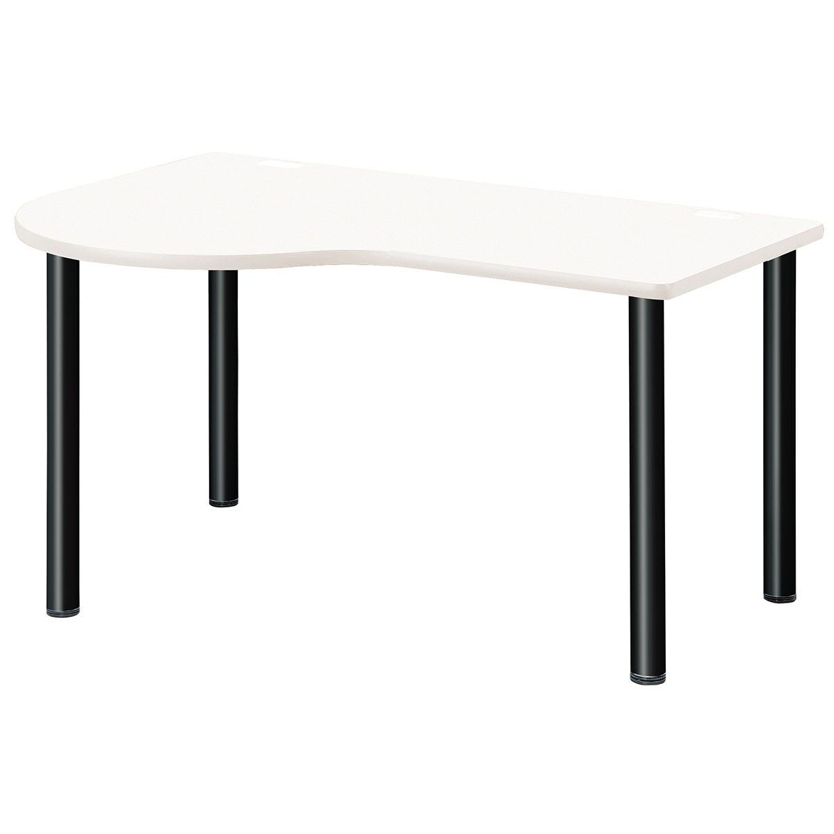 ワークテーブル(NSD-B1490L 左ラウンド WH/BK) | ニトリネット【公式