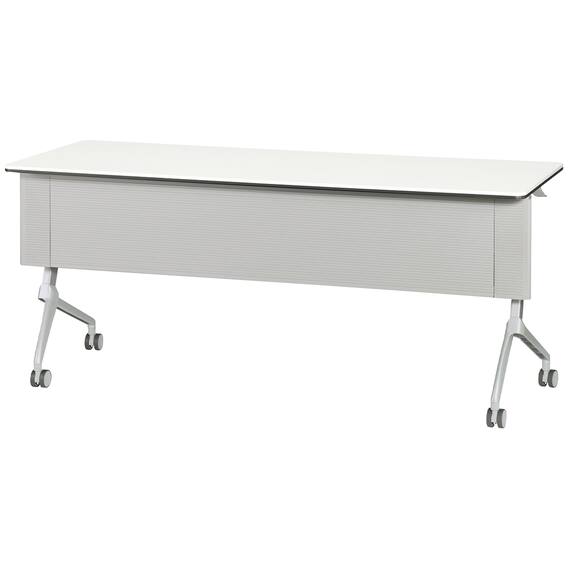 会議用テーブル(NTXR1560 幕板付き WH) 1枚目画像