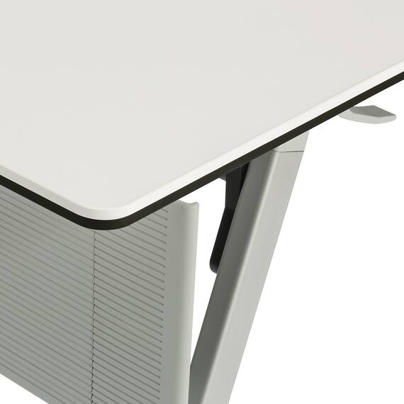 会議用テーブル(NTXR1560 幕板付き WH) 2枚目画像