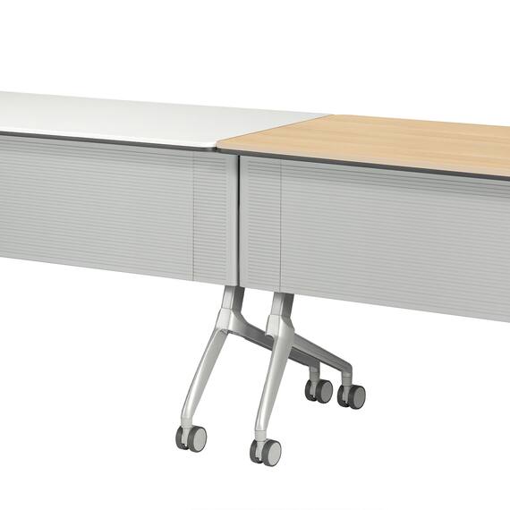 会議用テーブル(NTXR1860 幕板付き WH) 3枚目画像