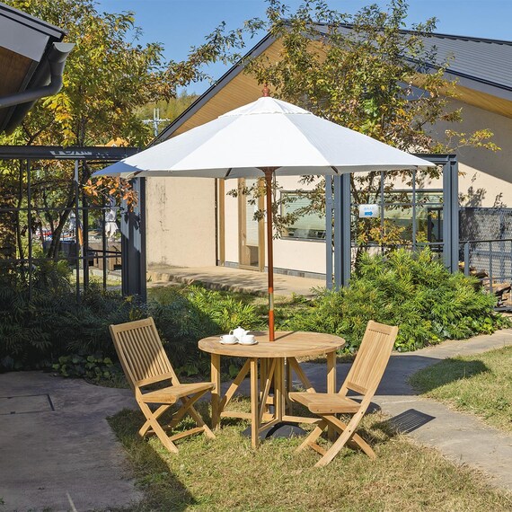 マーケットパラソル(ACT-24WH ベース付き) 6枚目画像