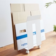 ダンボール・紙袋ストッカー(DSKS キャスター付き)