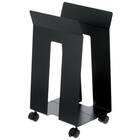 ダンボール・紙袋ストッカー(DSKSキャスター付 BK) 1枚目画像