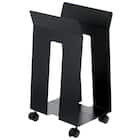 ダンボール・紙袋ストッカー(DSKSキャスター付 BK) 1枚目画像