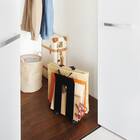 ダンボール・紙袋ストッカー(DSKSキャスター付 BK) 4枚目画像