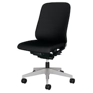 オフィスチェア(レナ KC-RN02SKL 背:クッション/ローバック ライトグレー)