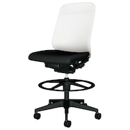 オフィスチェア(レナ KC-RN55SKL 座面高タイプ 背:樹脂シェル/ローバック ホワイト)
