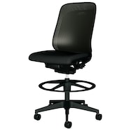 オフィスチェア(レナ KC-RN65SKL 座面高タイプ 背:樹脂シェル/ローバック ブラック)
