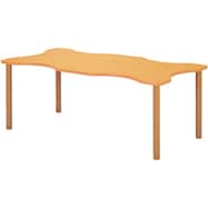 福祉テーブル(曲線型 NT-FHO アジャスター昇降脚)