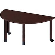 福祉テーブル(半円 NT-FPA2C-HR スペーサー調高脚/2個キャスター)