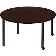 福祉テーブル(円形 NT-FPA2C スペーサー調高脚/2個キャスター)