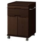 床頭台(IM-001L 開き戸 DBR) 1枚目画像