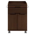 床頭台(IM-001L 開き戸 DBR) 2枚目画像