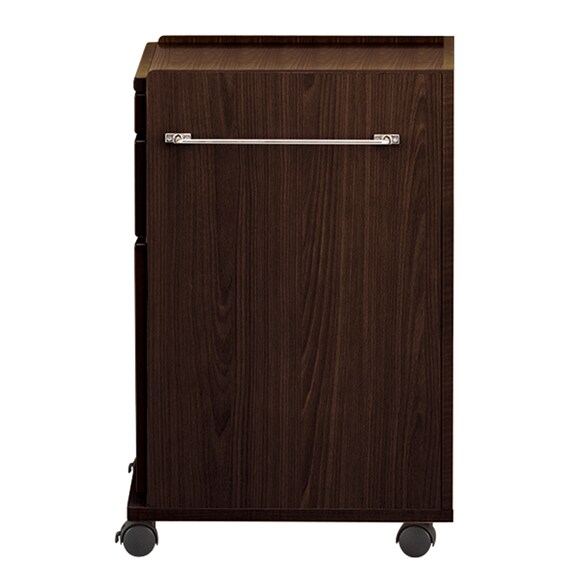 床頭台(IM-001L 開き戸 DBR) 3枚目画像