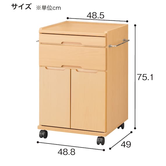 床頭台(IM-001L 開き戸 DBR) 11枚目画像