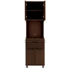 床頭台(IM-001H 開き戸 DBR) 3枚目画像