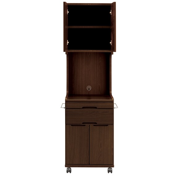 床頭台(IM-001H 開き戸 DBR) 3枚目画像