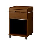 床頭台(IM-001L ミニ冷蔵庫収納 MBR) 1枚目画像