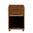 床頭台(IM-001L ミニ冷蔵庫収納 MBR) 2枚目画像