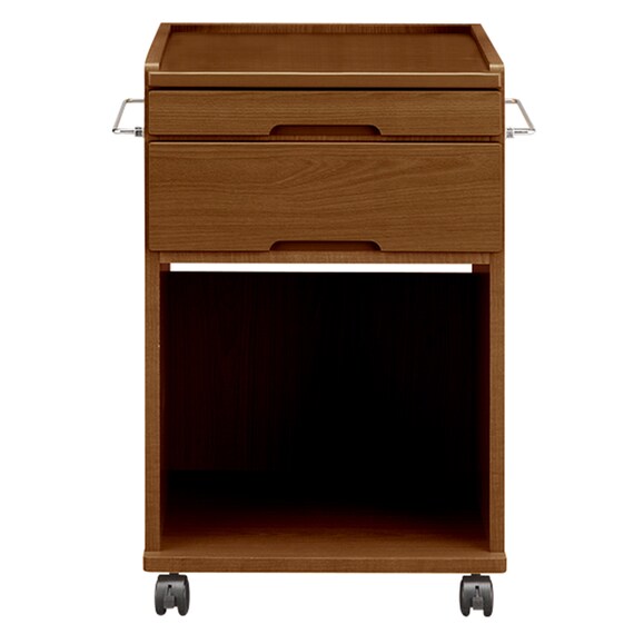 床頭台(IM-001L ミニ冷蔵庫収納 MBR) 2枚目画像