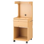 床頭台(IM-001M ミニ冷蔵庫収納 ミドルタイプ)