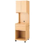 床頭台(IM-001H ミニ冷蔵庫収納 NA) 1枚目画像