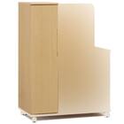 床頭台(IM-002 ロッカーチェスト NA バックパネル付き) 2枚目画像