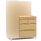 床頭台(IM-002 ロッカーチェスト NA バックパネル付き) 4枚目画像