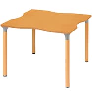 福祉テーブル(曲線型 NT-FMD 高さ固定脚/車椅子対応アジャスター)