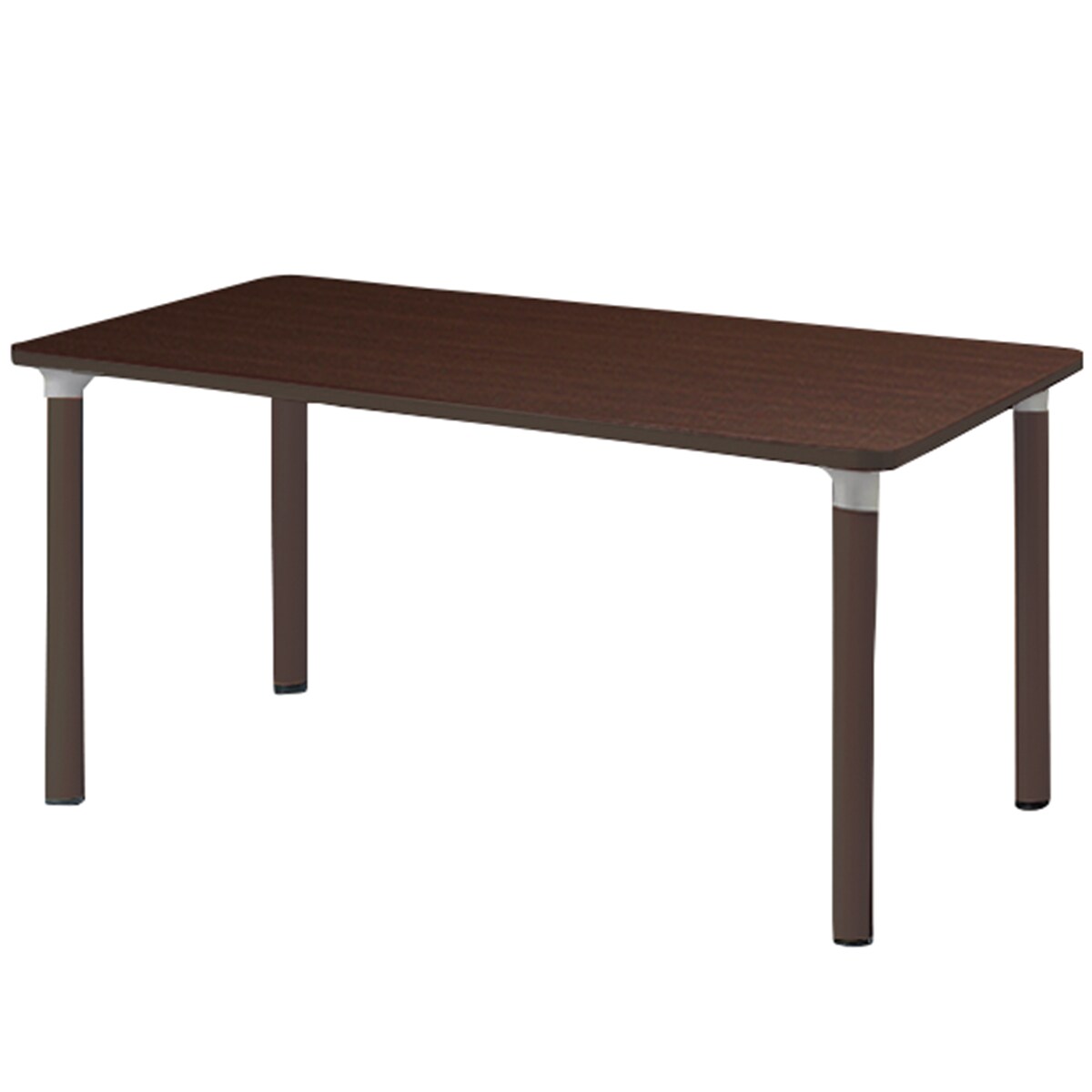 福祉テーブル(NT-FMD 1675K DBR 高さ固定脚/車椅子対応アジャスター