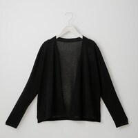 麻混ショートカーディガン　Mサイズ