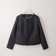 【N+商品】ノーカラーツイードジャケット　(19003)