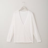 麻混カシュクール風カーディガン (89006)