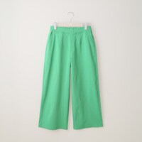 【N+商品】麻混すっきりストレッチセミワイドパンツ　Sサイズ　(29035)