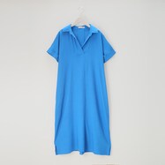 【N+商品】麻混スキッパーワンピースレギュラー丈Ｓ１　(49015)