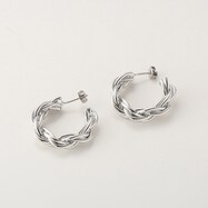 チタンポストツイストフープピアス　(99047)