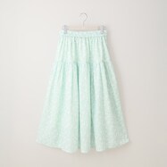 【N+商品】単色小花柄スパンローンスカート　(39009)