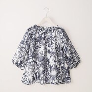 【N+商品】線書きフラワープリントブラウス　(59057)
