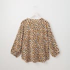 ハート柄ギャザー襟ブラウス (50001) 2枚目画像