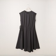 【N+商品】ウエストシャーリング織り柄ストライプワンピース　(49032)