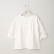 【N+商品】袖レース切替えカットソープルオーバー　(69050)