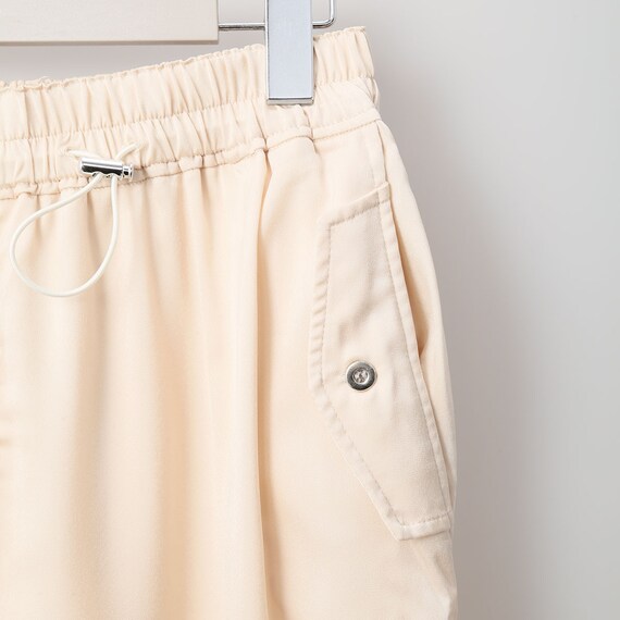 ウエストドロストサテンイージーワイドパンツ　(20030) 4枚目画像