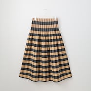 リバーシブルチェック×ストライプスカート (30006)